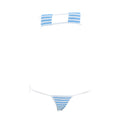 Sexy Anime Stripe Cosplay Lingerie Cute Micro Bikini Set Kawaii Bra and Panty
