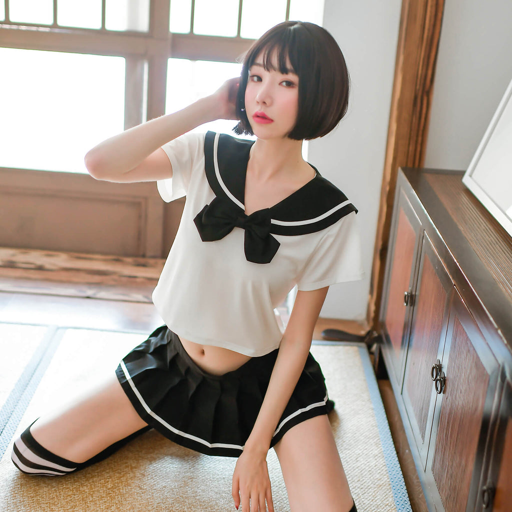 Cute Mini Sailor Cospay Uniform
