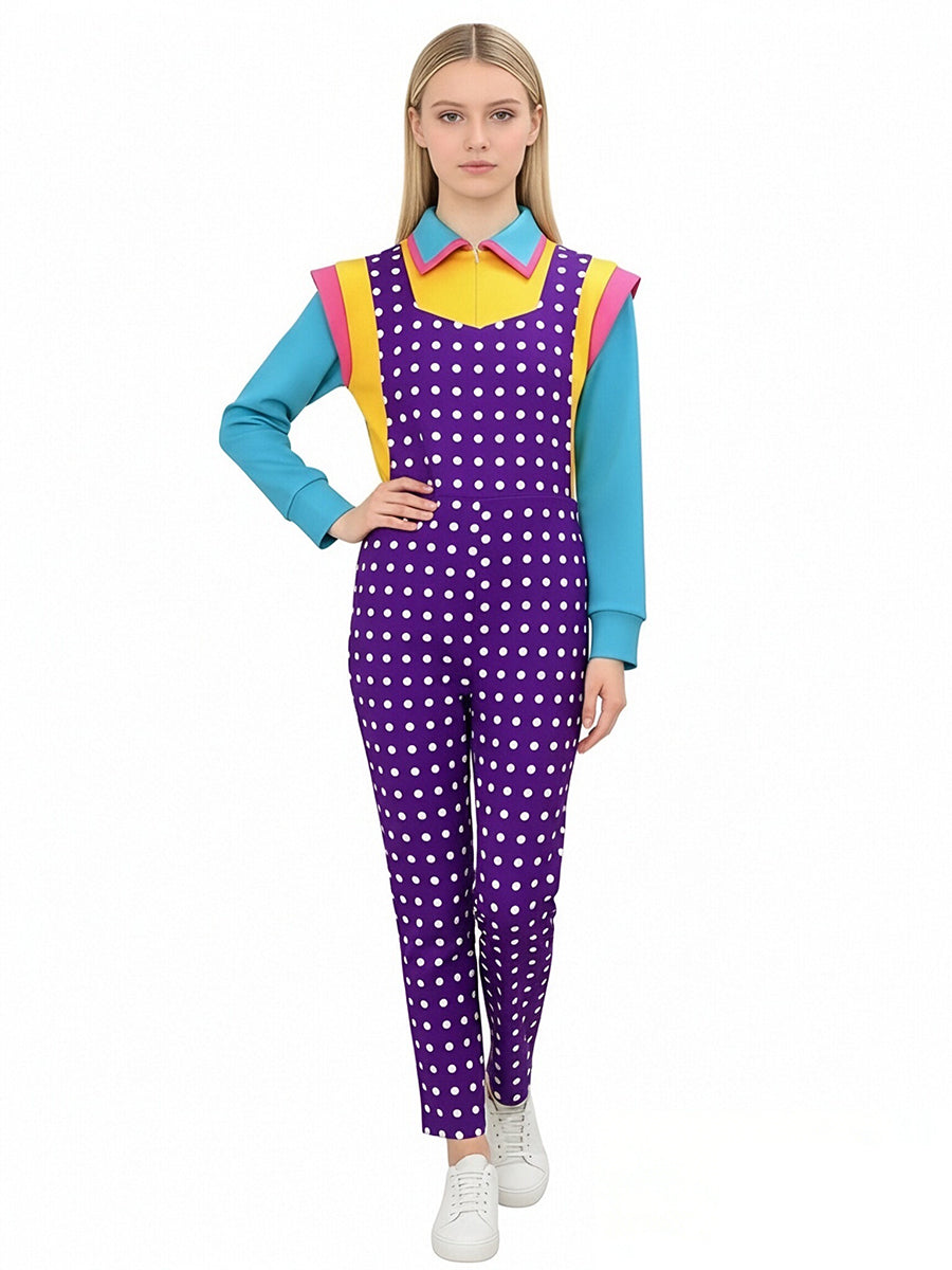 Kids Polka Dot Jumpsuit Costume