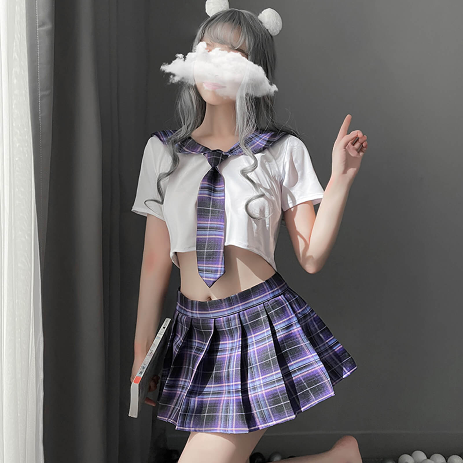 Japanese Anime Shirt and Skirt Outfit