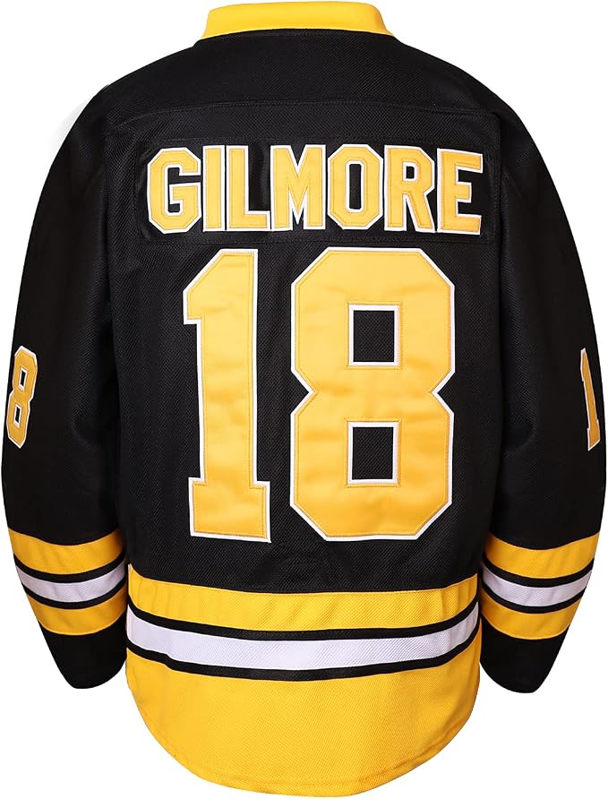 18 Happy Gilmore Hockey Jersey for Men,Boston Adam Sandler 1996 Movie Ice Hockey Jersey S-3XL