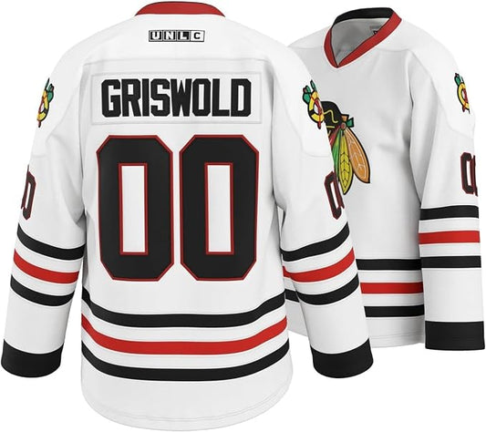Griswold #00 Movie Hockey Jersey – Stitched Letters and Numbers Authentic Fabs Apparel S-5XL