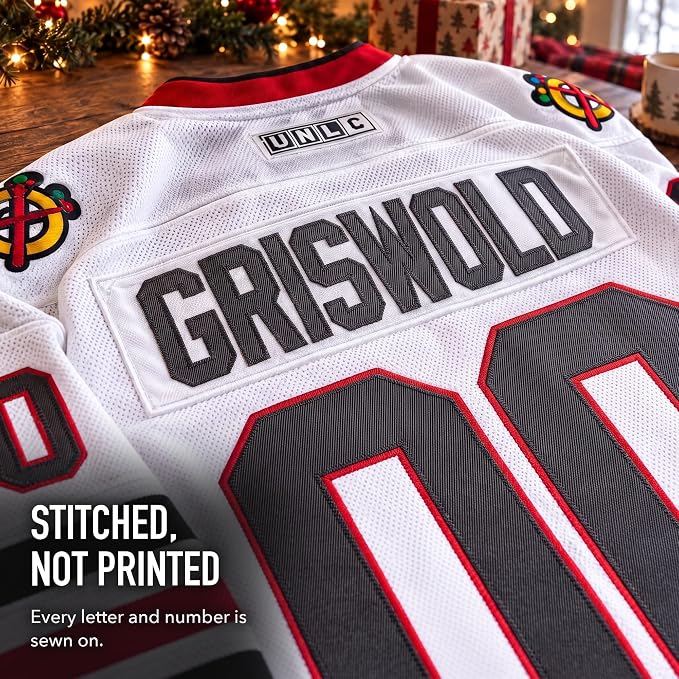 Griswold #00 Movie Hockey Jersey – Stitched Letters and Numbers Authentic Fabs Apparel S-5XL