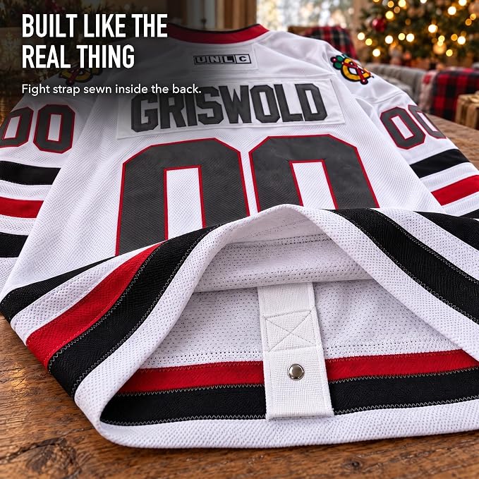 Griswold #00 Movie Hockey Jersey – Stitched Letters and Numbers Authentic Fabs Apparel S-5XL