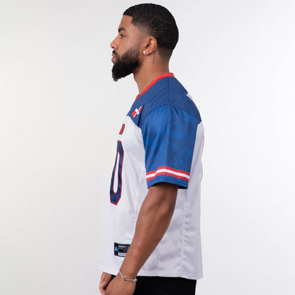 Dominican Republic Heritage Custom Football Jersey