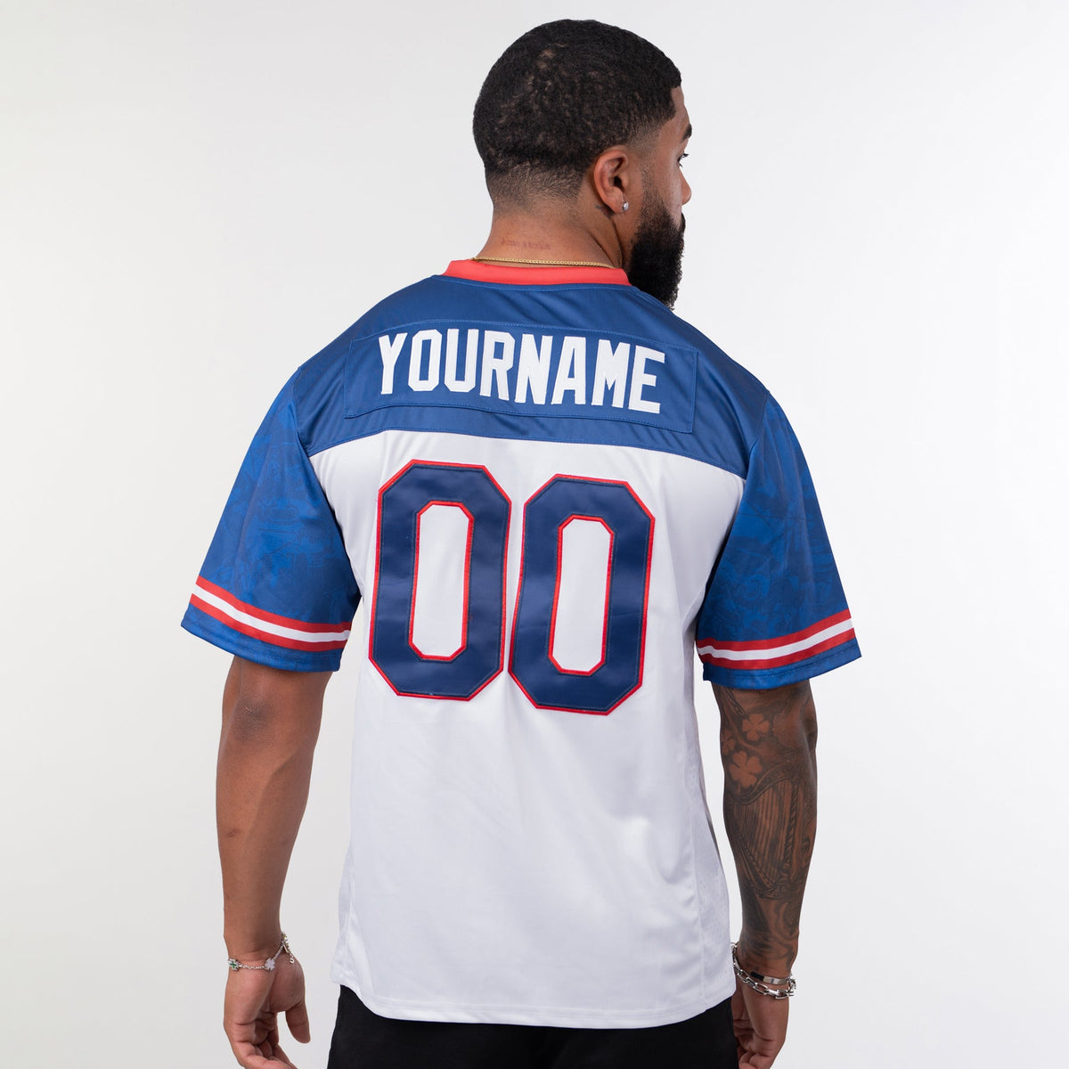 Dominican Republic Heritage Custom Football Jersey