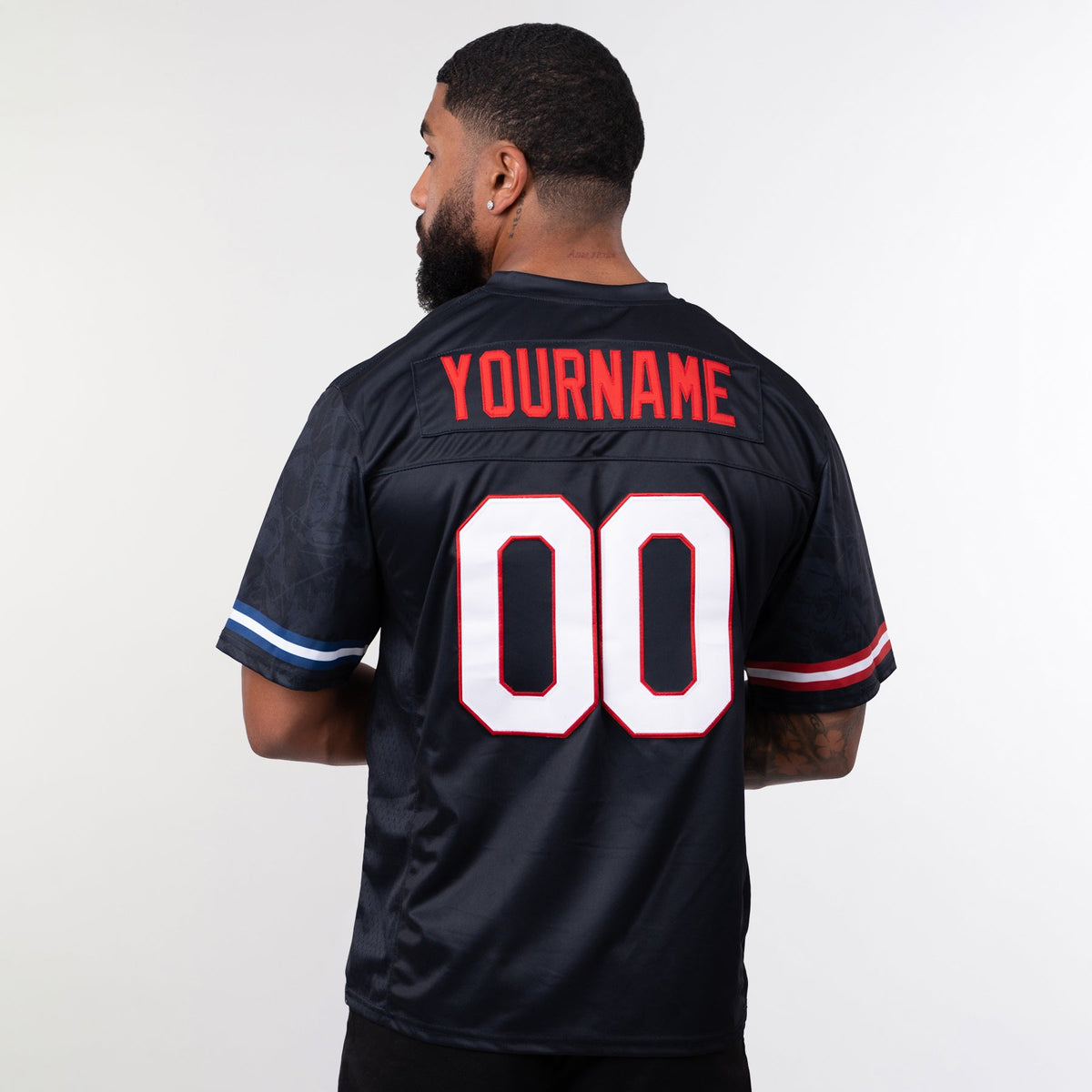 Dominican Republic Heritage Custom Football Jersey