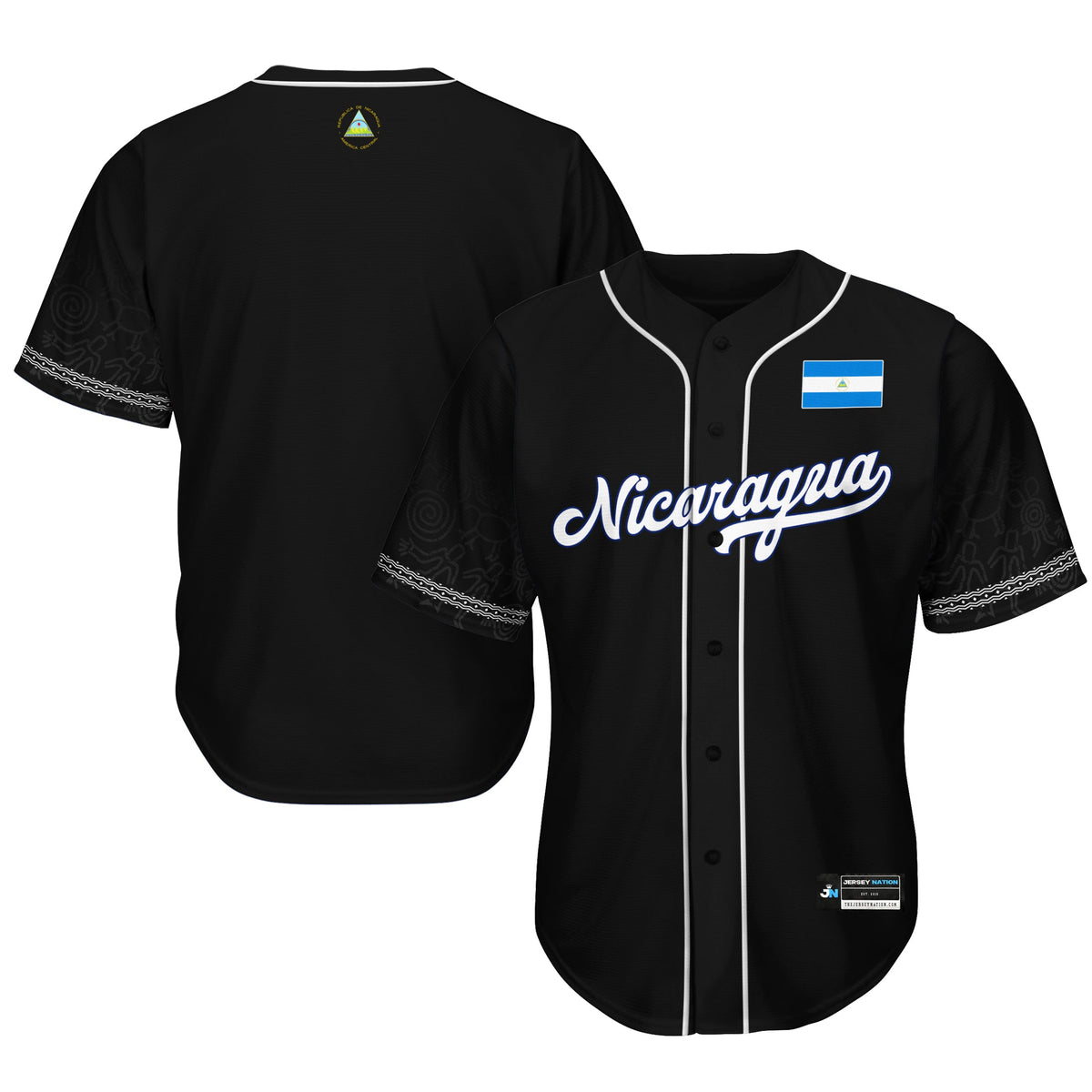 Nicaragua Heritage Custom Baseball Jersey