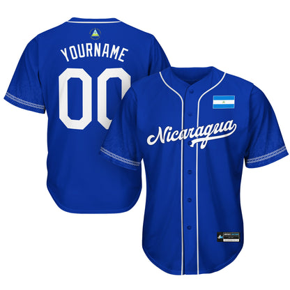 Nicaragua Heritage Custom Baseball Jersey