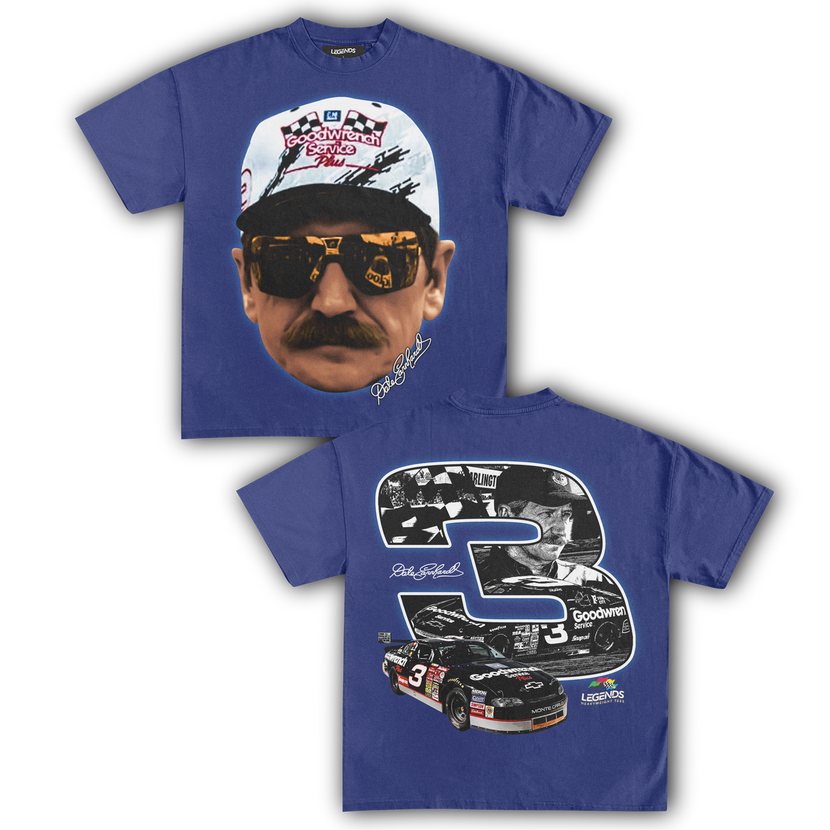 DALE EARNHARDT BIG 3 TEE (Double Sided)