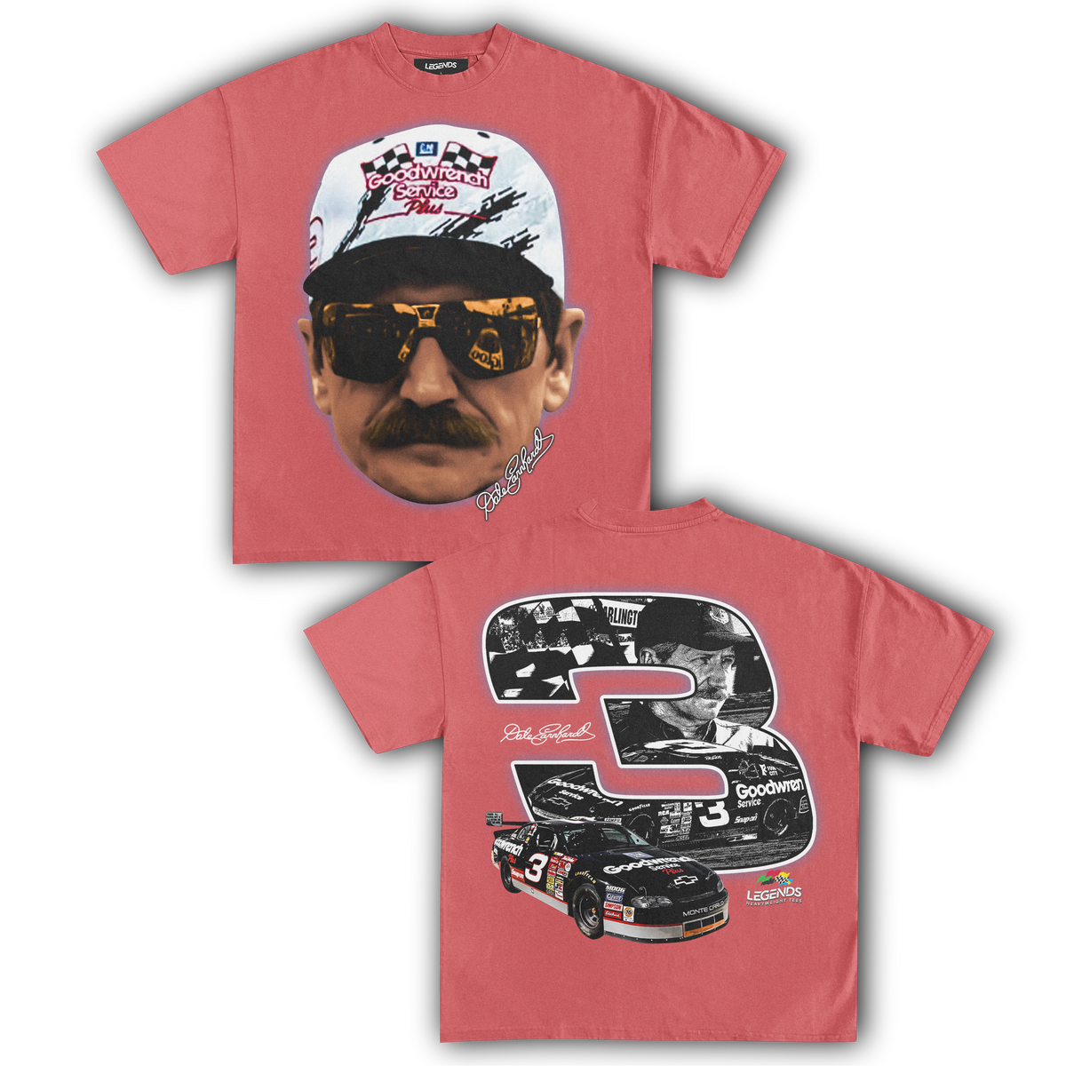 DALE EARNHARDT BIG 3 TEE (Double Sided)