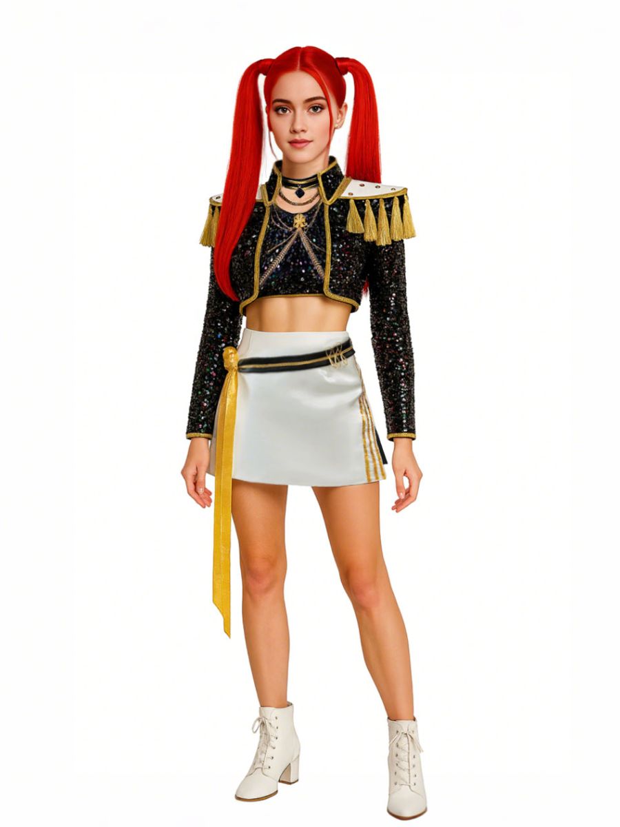 Gold Stage Sequins Outfit