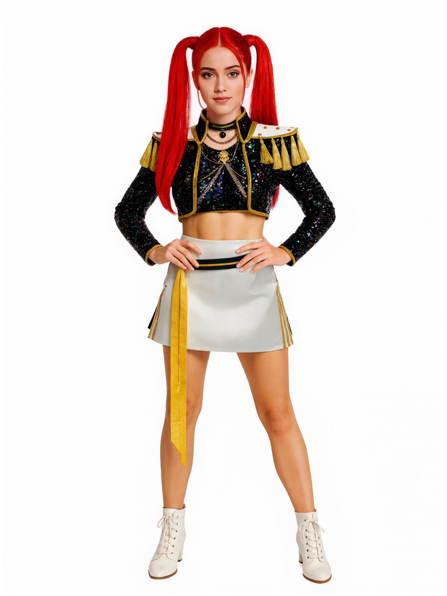 Gold Stage Sequins Outfit