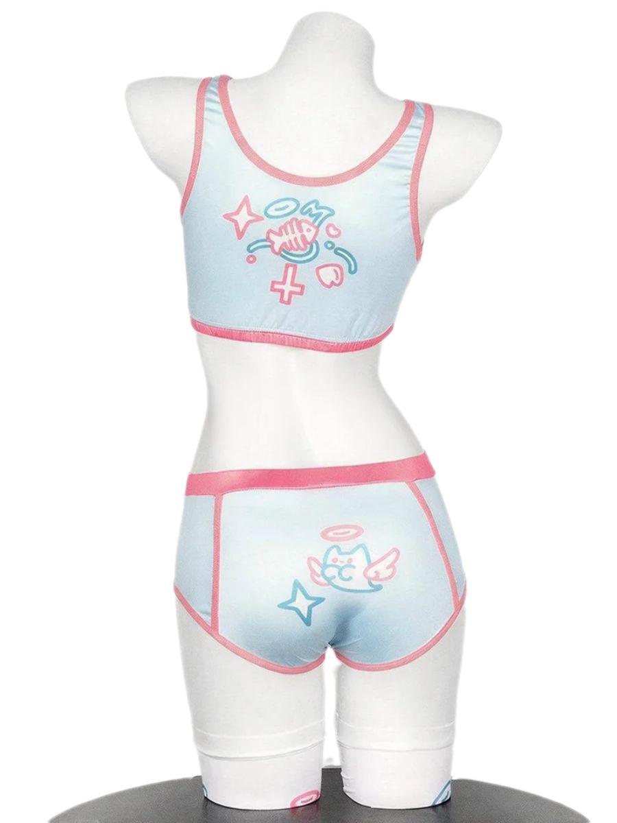 Angel Cat Cosplay Underwear Set