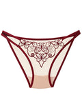 Embroidered Butterfly Mesh Panty