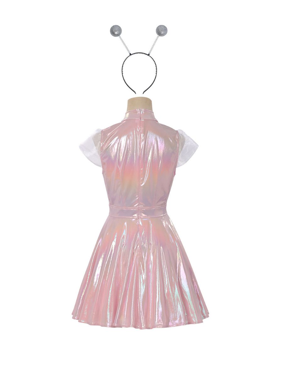 Holographic Alien Cosplay Mini Dress