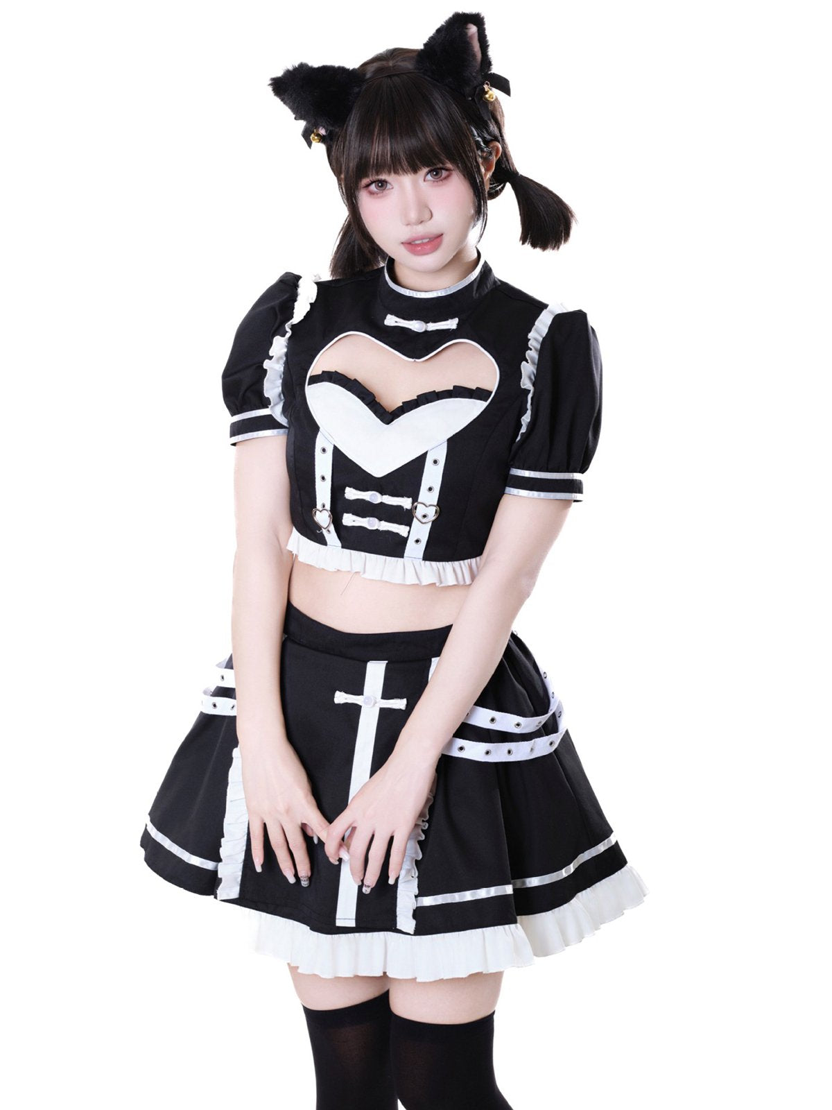 Kawaii Maid Top and Skirt Set