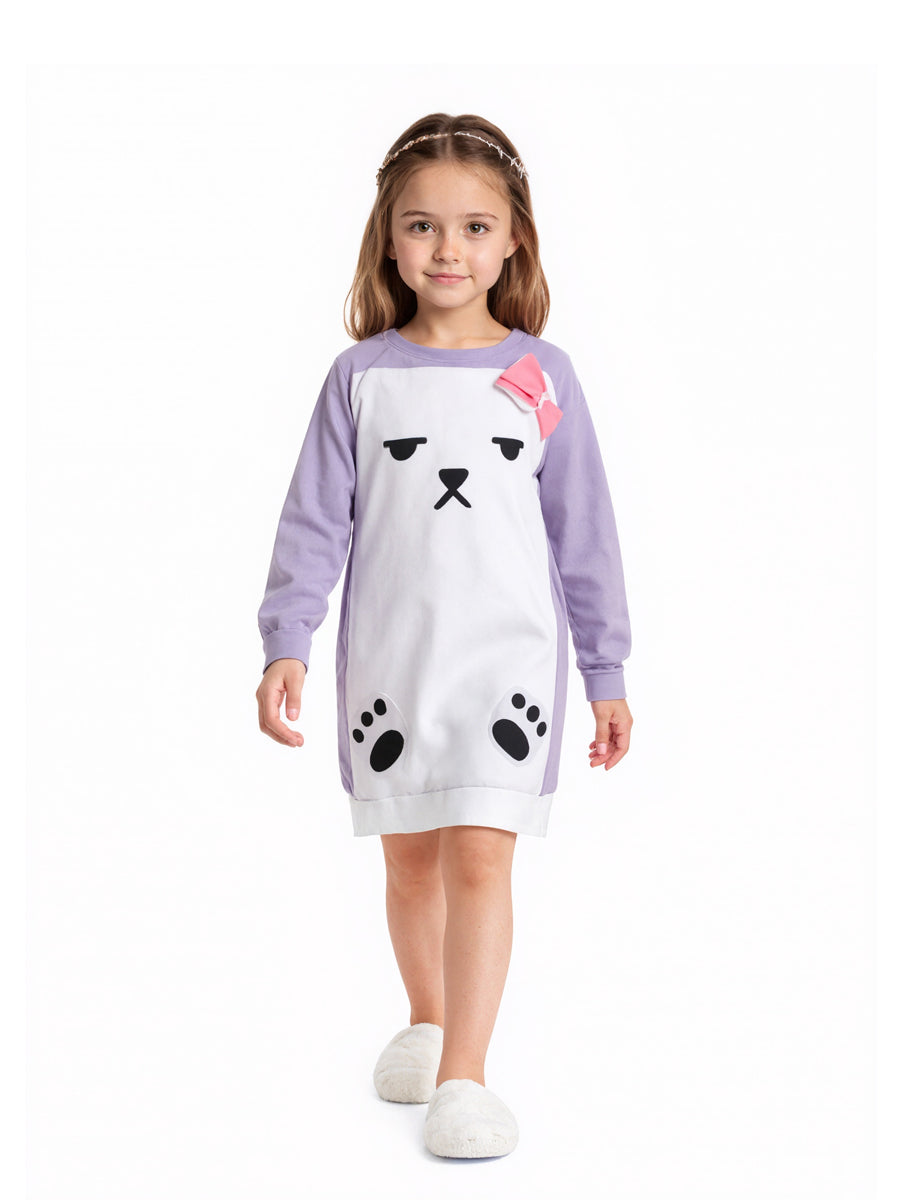 Kawaii Purple Bear Pajamas