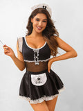 Ruffle Lace French Maid Costume