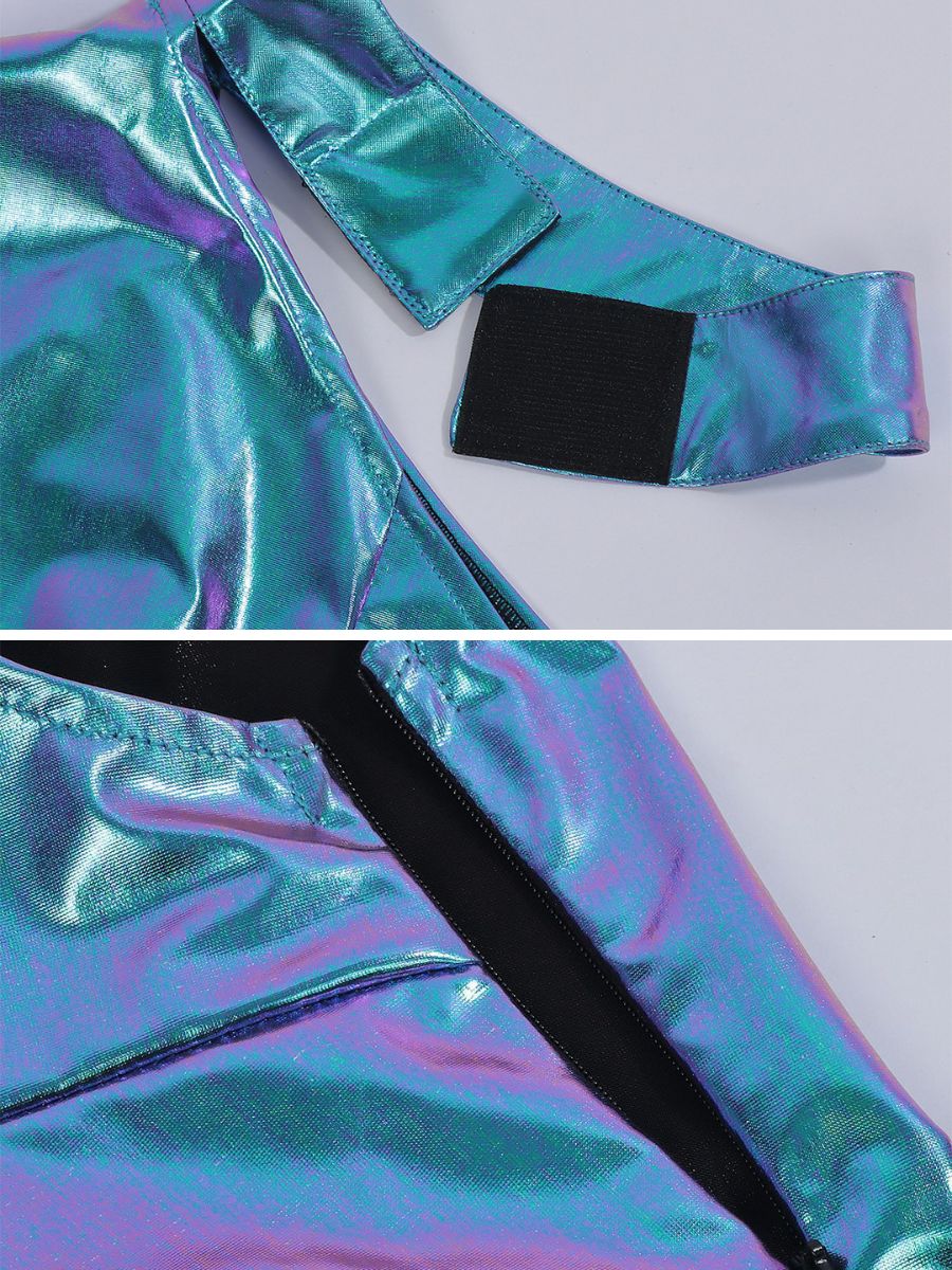 Metallic Space Girl Mini Dress - jonesjonas