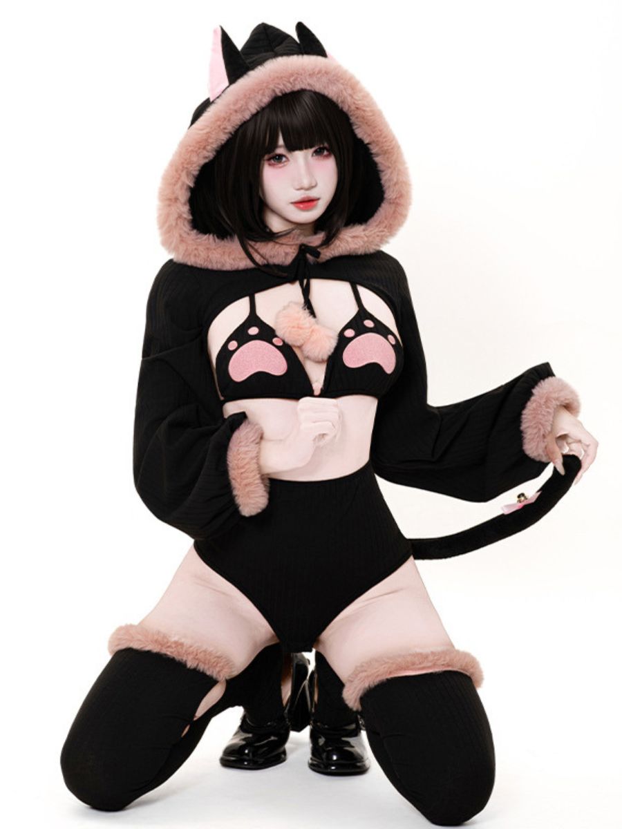 Neko Cat Bodysuit Lingeire Set