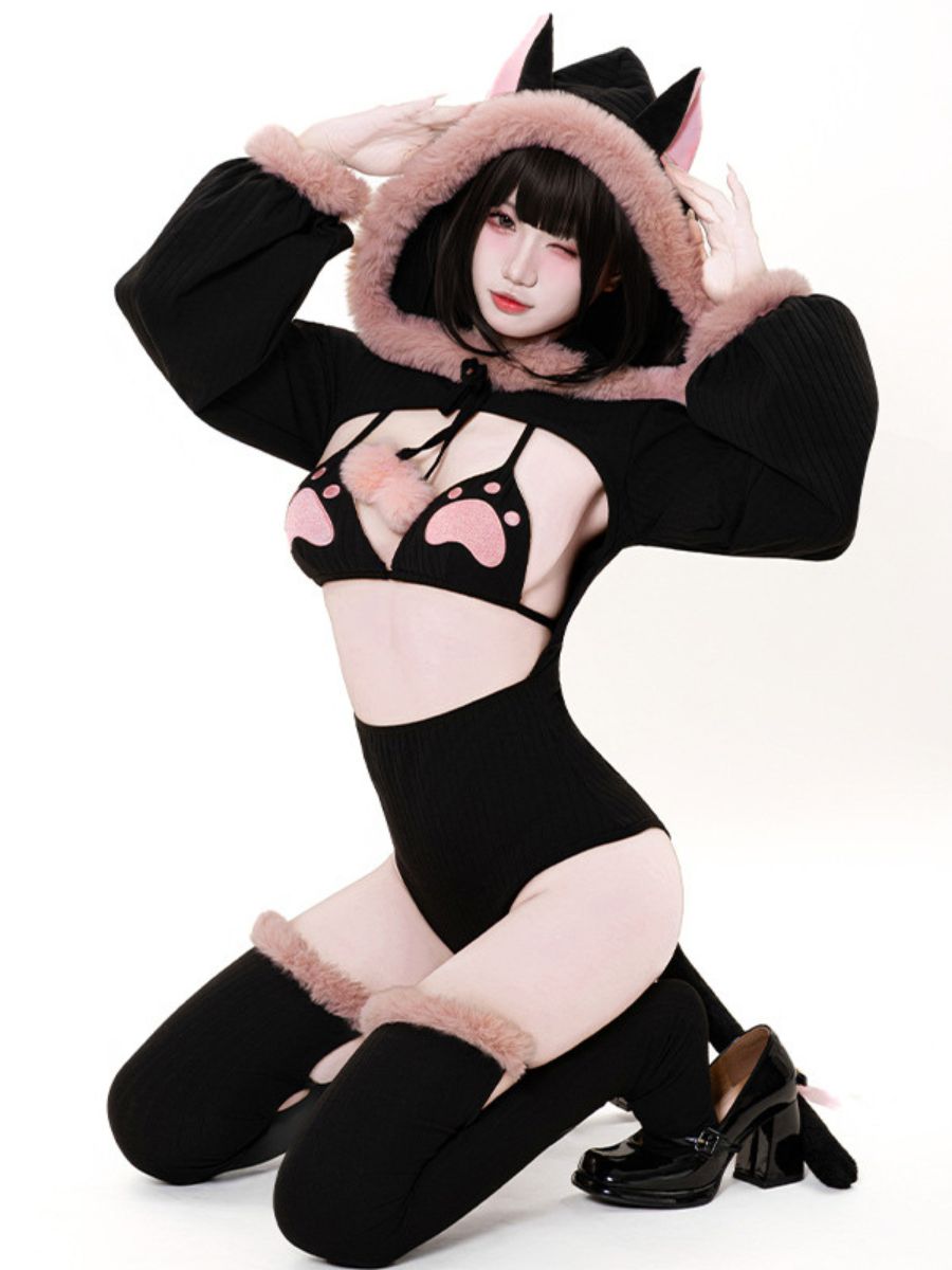 Neko Cat Bodysuit Lingeire Set