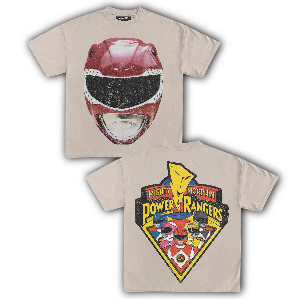 RED RANGER VINTAGE TEE (Double Sided)