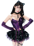 Purple Gothic Cat Girl Cosplay Set