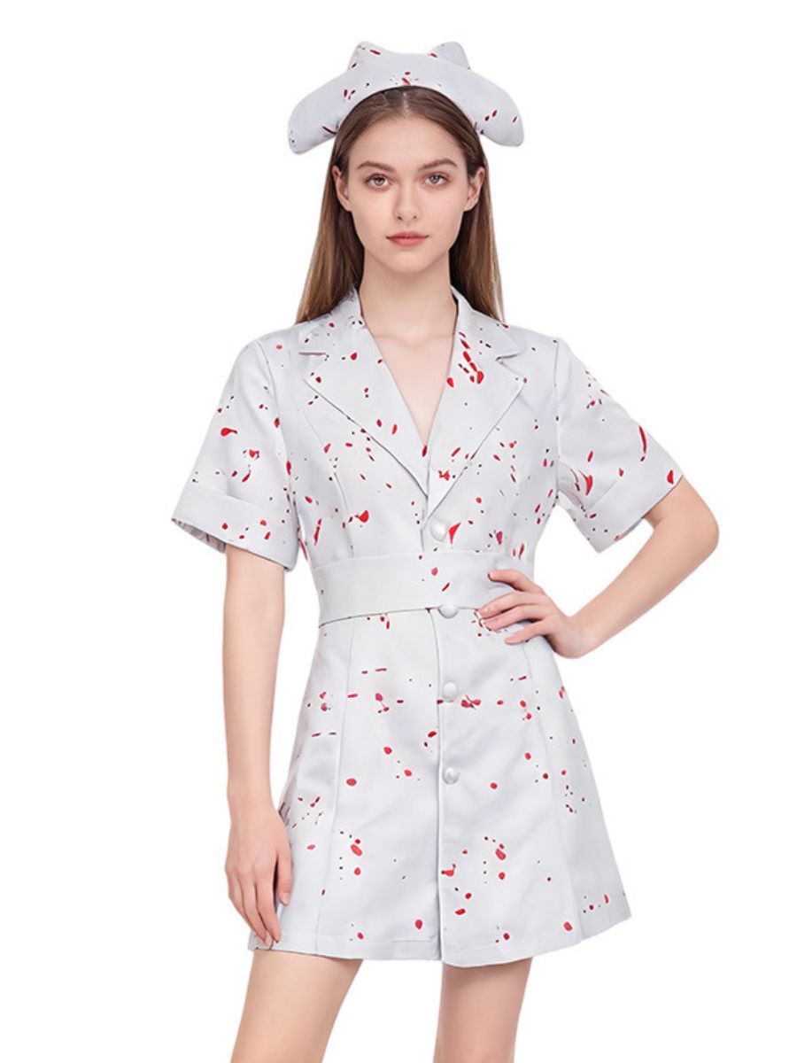 Horror Bloody Nurse Cosplay Costume