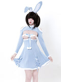 Ribbed Knit Bunny Cupless Outfit