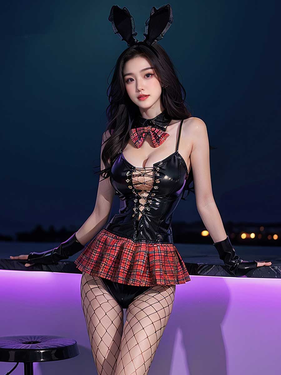 Plus Size Latex Lingerie Dress