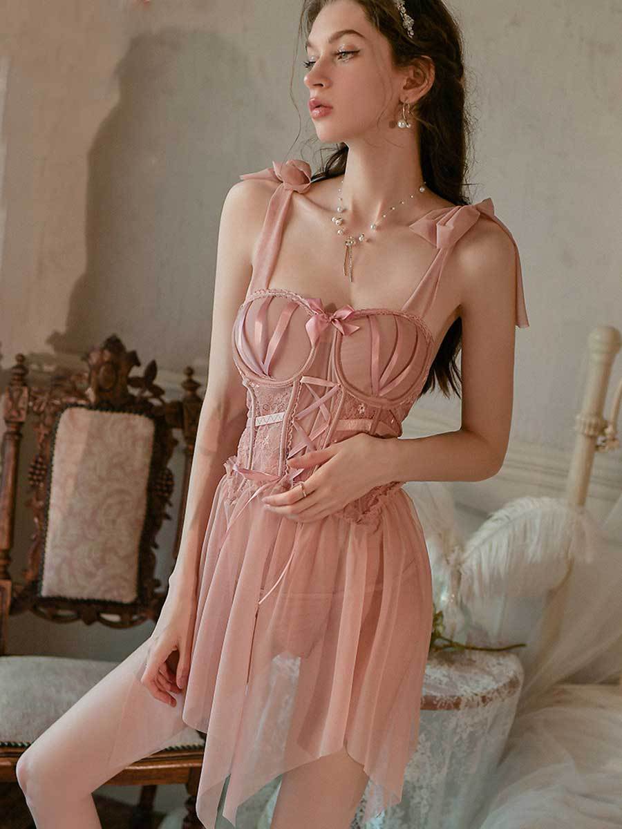 Sexy Lace Babydoll Lingerie Dress