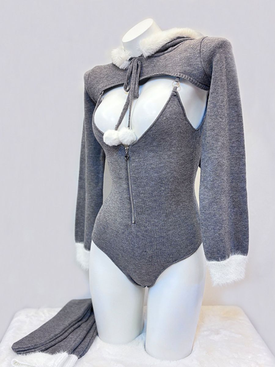 Gray Mrs Wolf Costume