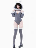 Gray Mrs Wolf Costume