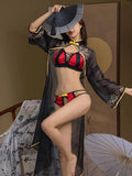 3-Piece Chinese Style Cosplay Lingerie