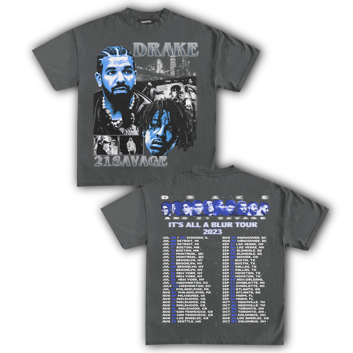IT'S ALL A BLUR TOUR TEE (Double Sided)