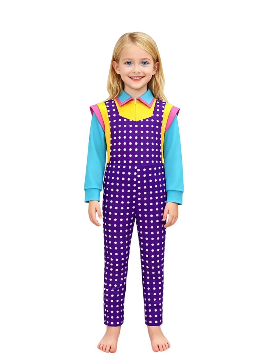 Kids Polka Dot Jumpsuit Costume