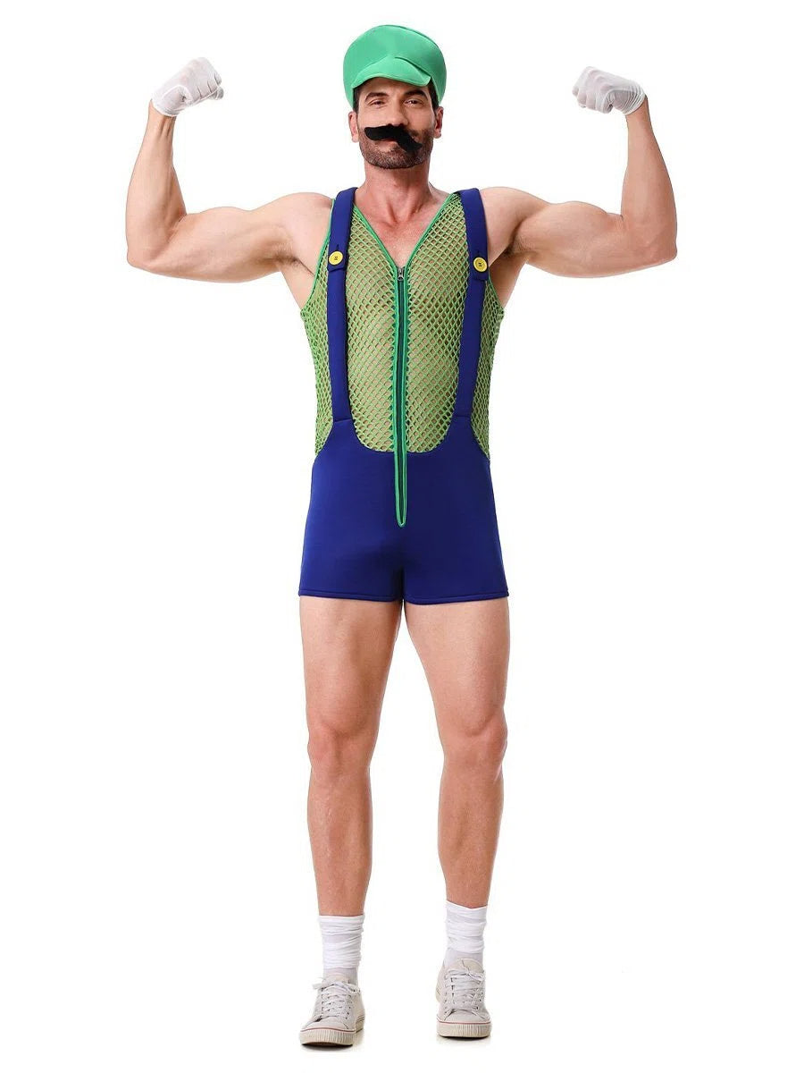 Men's Super Plumber Romper