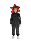 Scary Floral Fleece Hooded Jumpsuit
