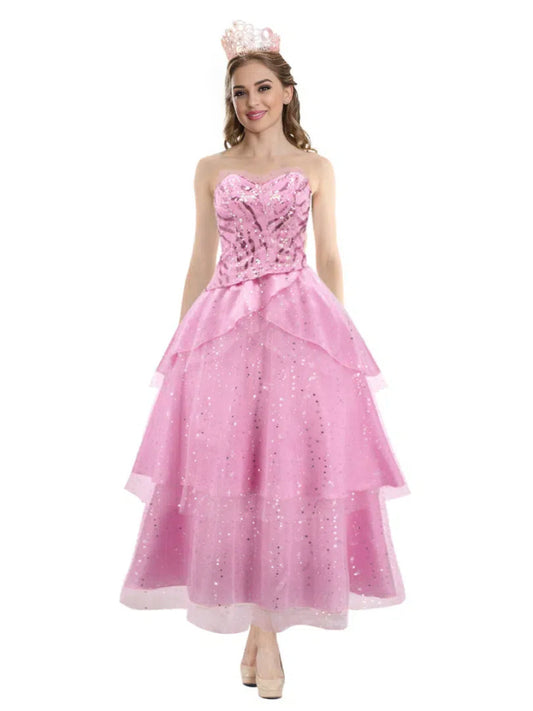 Pink Witch Sequins Top and Tulle Skirt