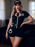 3 Piece Police Romper Costume