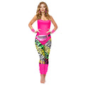 Women's 80s Workout Costume 7 Pcs 80s 90s Leotard Legging Headband Wristbands Leg Warmers Earrings Fanny Pack 80s Retro Party Outfits