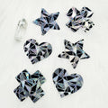 Yomorio 3 Pack Black Reflective Pasties Geometric Nippe Covers Pasties