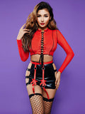 Ladder Cut Out Skirt Set